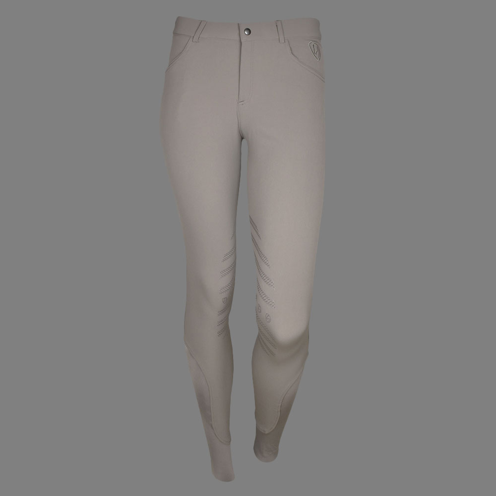 Tim`s Herren Reithose Basic Knie Grip taupe-48