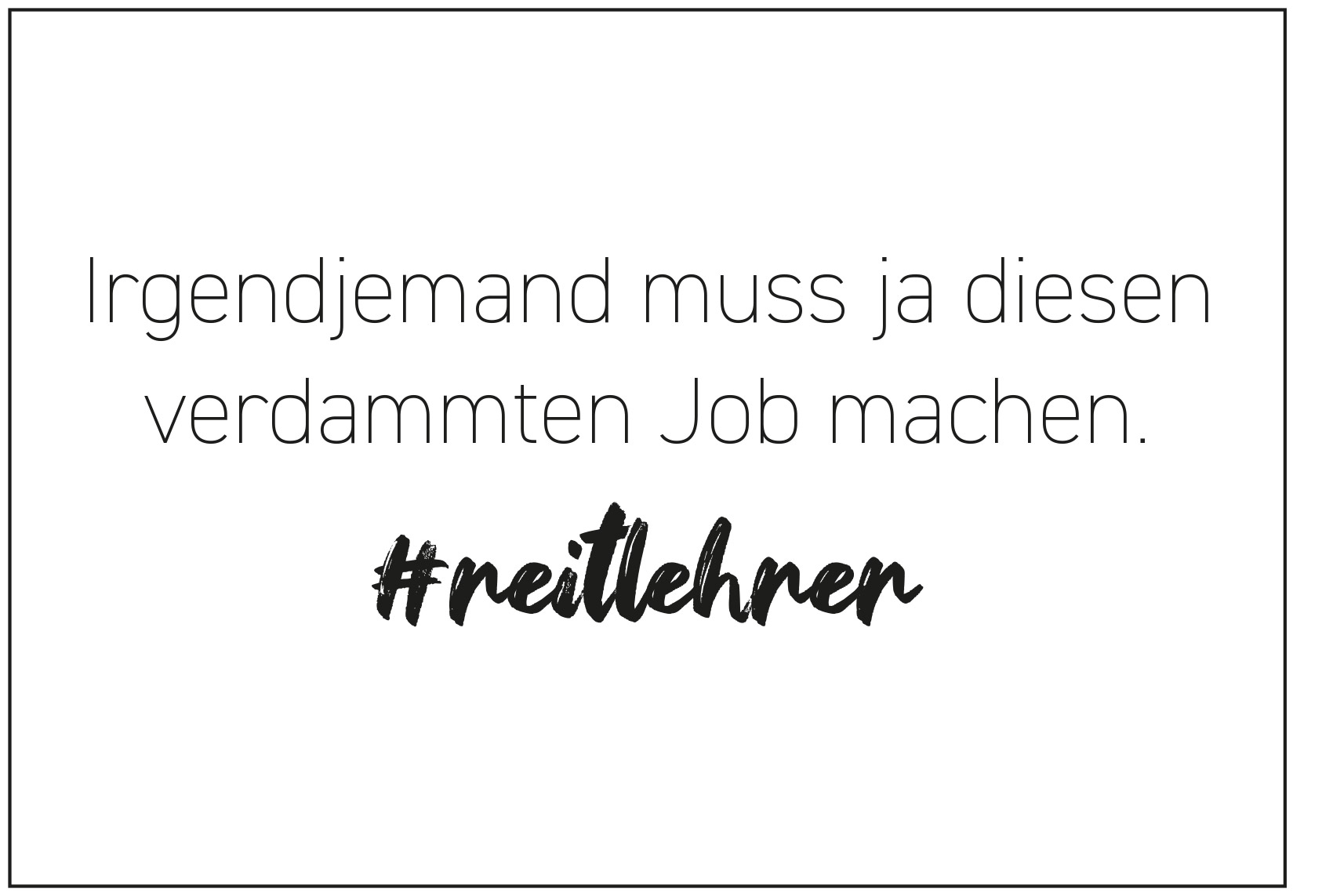 Postkarte "Reitlehrer"