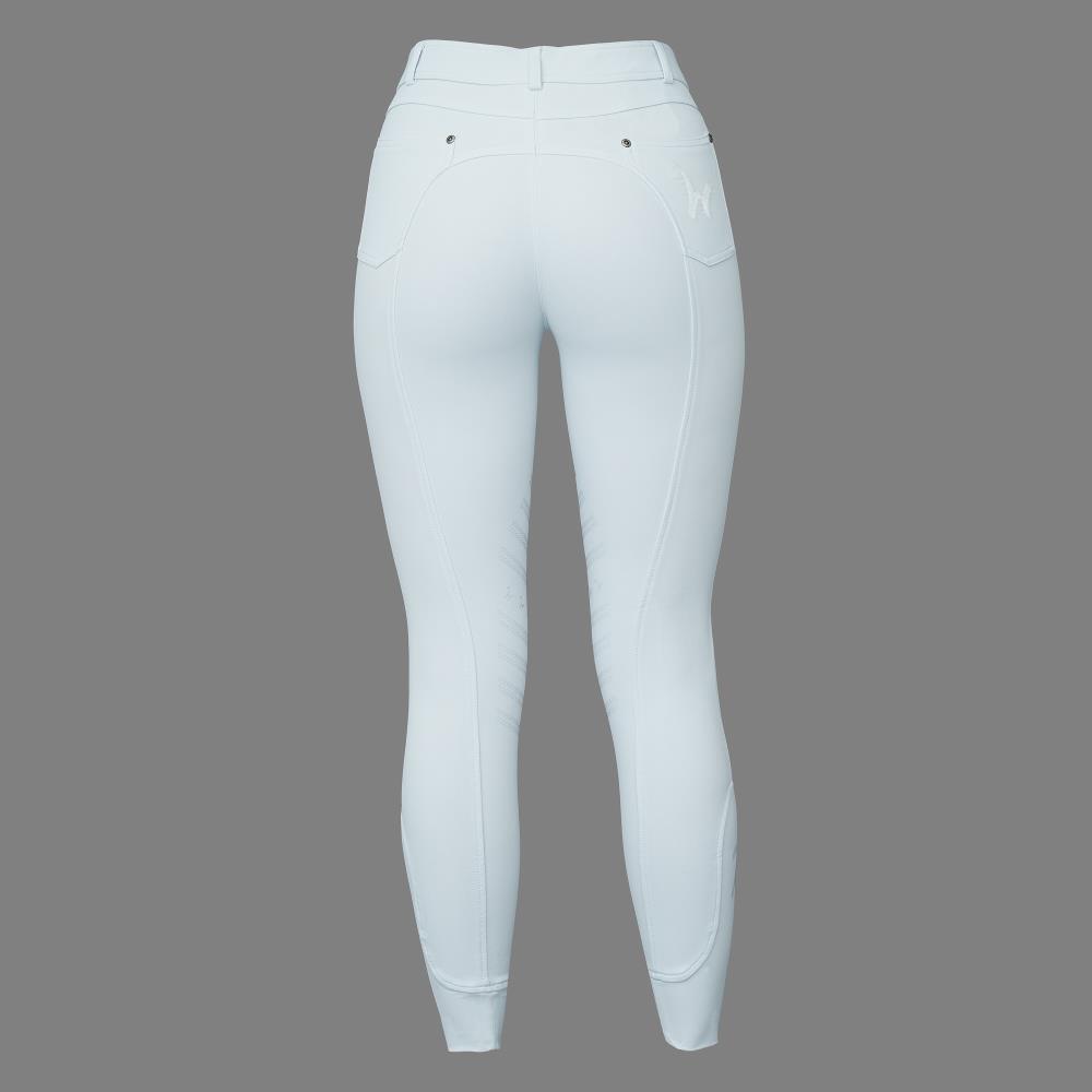 Damen Reithose Isabell Knie Grip weiss