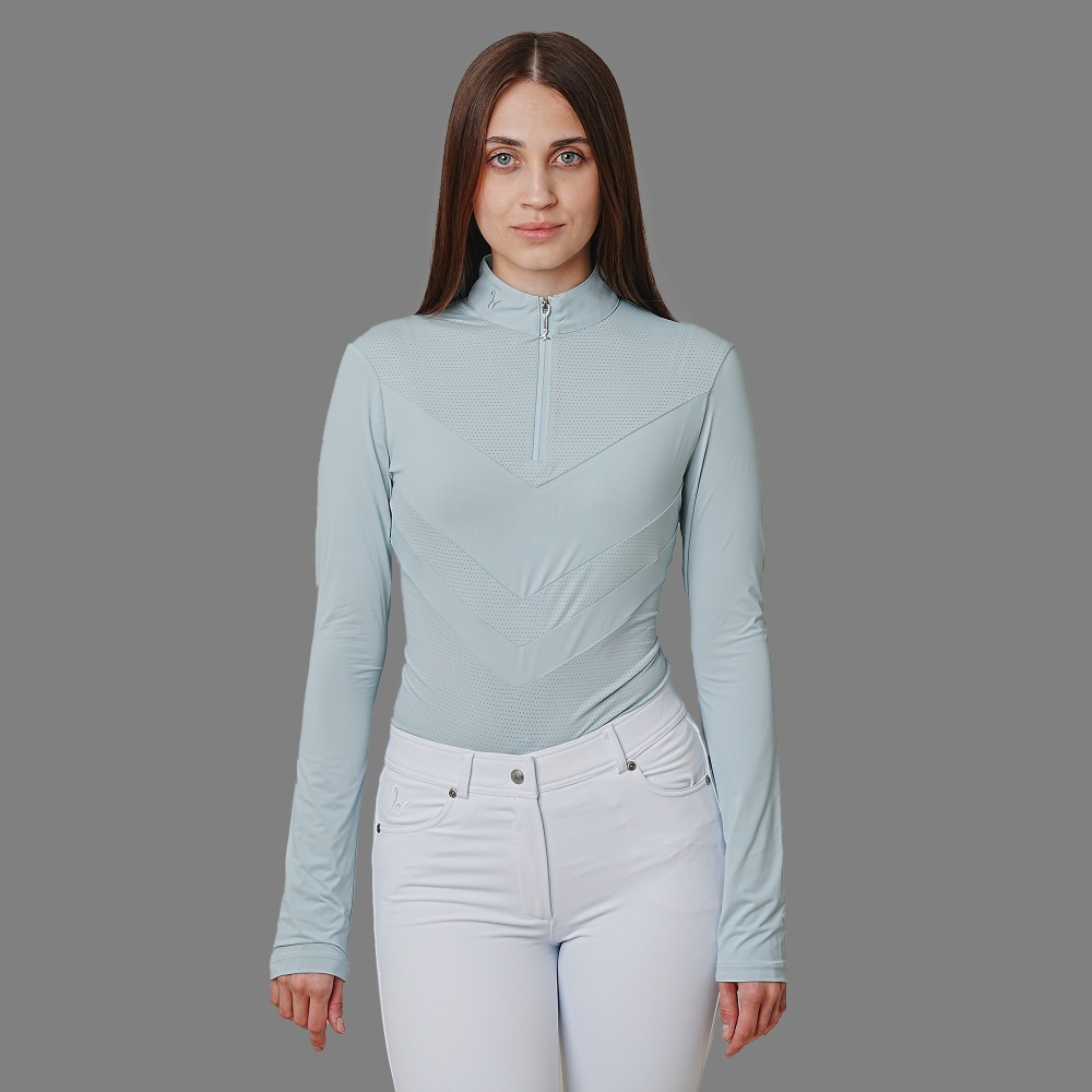 Damen Langarm Trainingsshirt Njala sterling blue